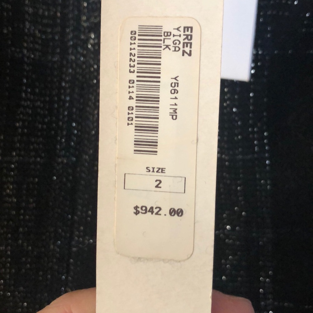 YIGAL AZROUEL BLACK SILVER DRESS JACKET SET-2 - Picture 5 of 8